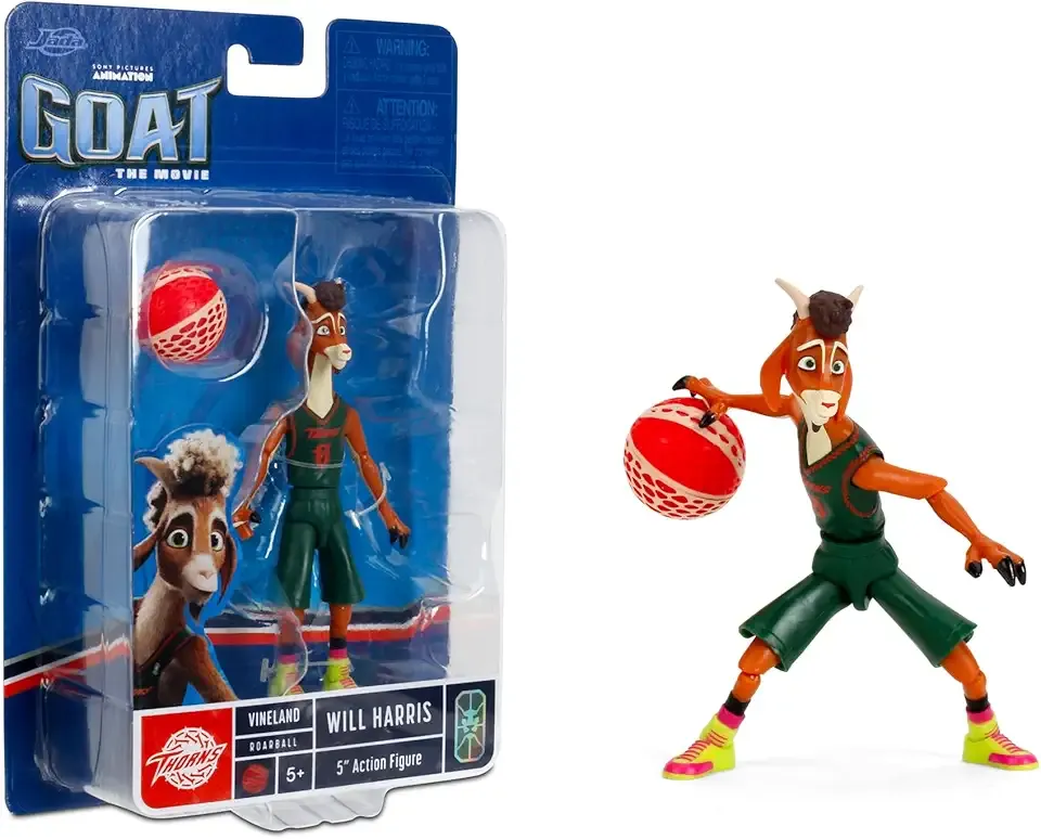 Jada Goat Will Harris (Thorns Uniform Version) Action Figure – 5” Scale Collectible with Roarball Accessory 4.5” Figure Toys