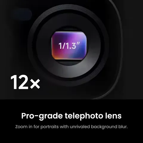Insta360 Luna Ultra - 8K Vlogging Camera with Dual Leica Lenses, 12× Zoom, 1" Sensor, Detachable 2" Touchscreen, Triple AI Chip, Pocket Gimbal Camera for Vlog Photography-Cosmic Black