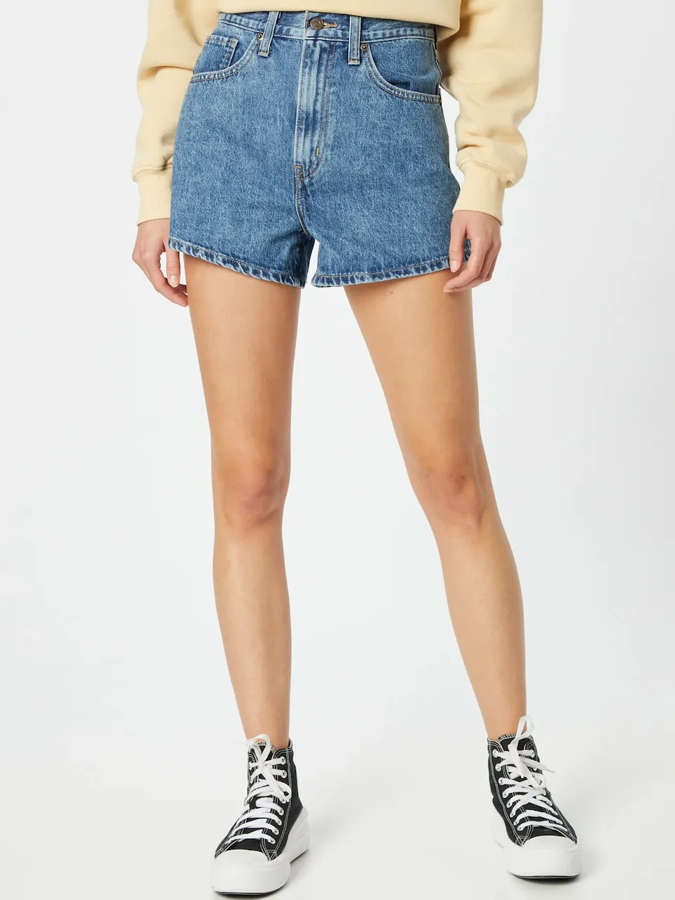 Regular Jeans 'High Waisted Mom Short'