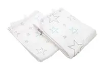 Kaputzenbadetuch, 2er Pack, Design Sterne