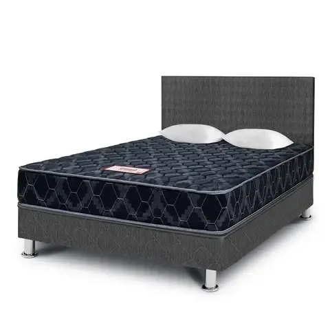 Dormitorio Paraíso Cónsul Black 2 Plazas + 2 Almohadas + Protector