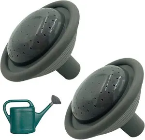 2× Annaffiatoio da giardino a forma di rosa, ugello di ricambio in plastica per annaffiatoio da giardino