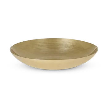Schaal GODRA Ø30 Glas Goud