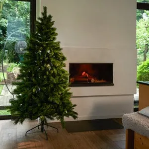 Árbol de Navidad Bormio verde de 150 cm de alto