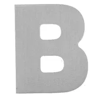Letra B aluminio laqueado 55 x 50 mm