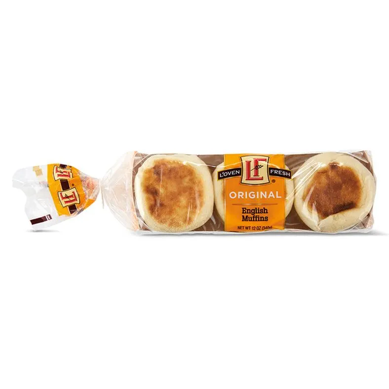 L'oven Fresh Plain English Muffins