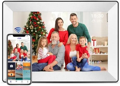 Chnwpify Frameo Digital Picture Frame 10.1 Inch WiFi Touch Screen Digital Photo Frame, 16GB Memory, Auto-Rotate, Share Photos/Videos Instantly via Frameo App from Anywhere