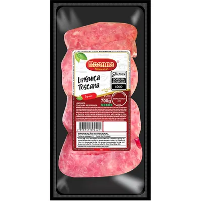 linguiça toscada resfriada romana embalagem 700 g