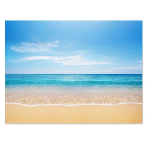 Calm Blue Sea And Sky - Seashore Photography Canvas Print - 40X30