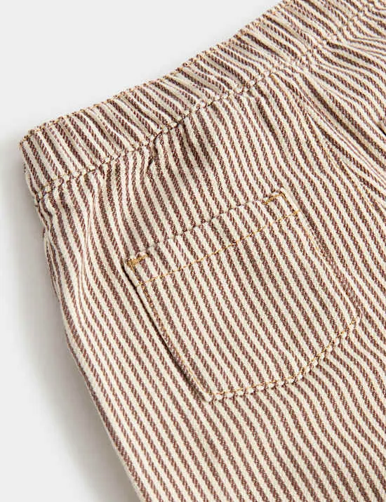 Pure Cotton Ticking Stripe Trousers (0-5 Yrs)