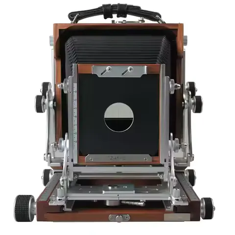 ShenHao TZ45-II C Field Folding 4x5 Large Format Black Walnut Wooden Film Camera with Bellows Retro Nostalgic Photo Photographic
