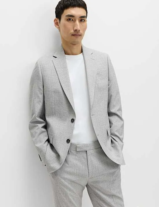 2-tlg. taillierter Anzug mit Stretchanteil