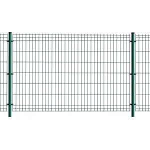 Pannello a rete rigida Classic in acciaio galvanizzato verde L 2 x H 1.92 m, maglia L55x200H mm
