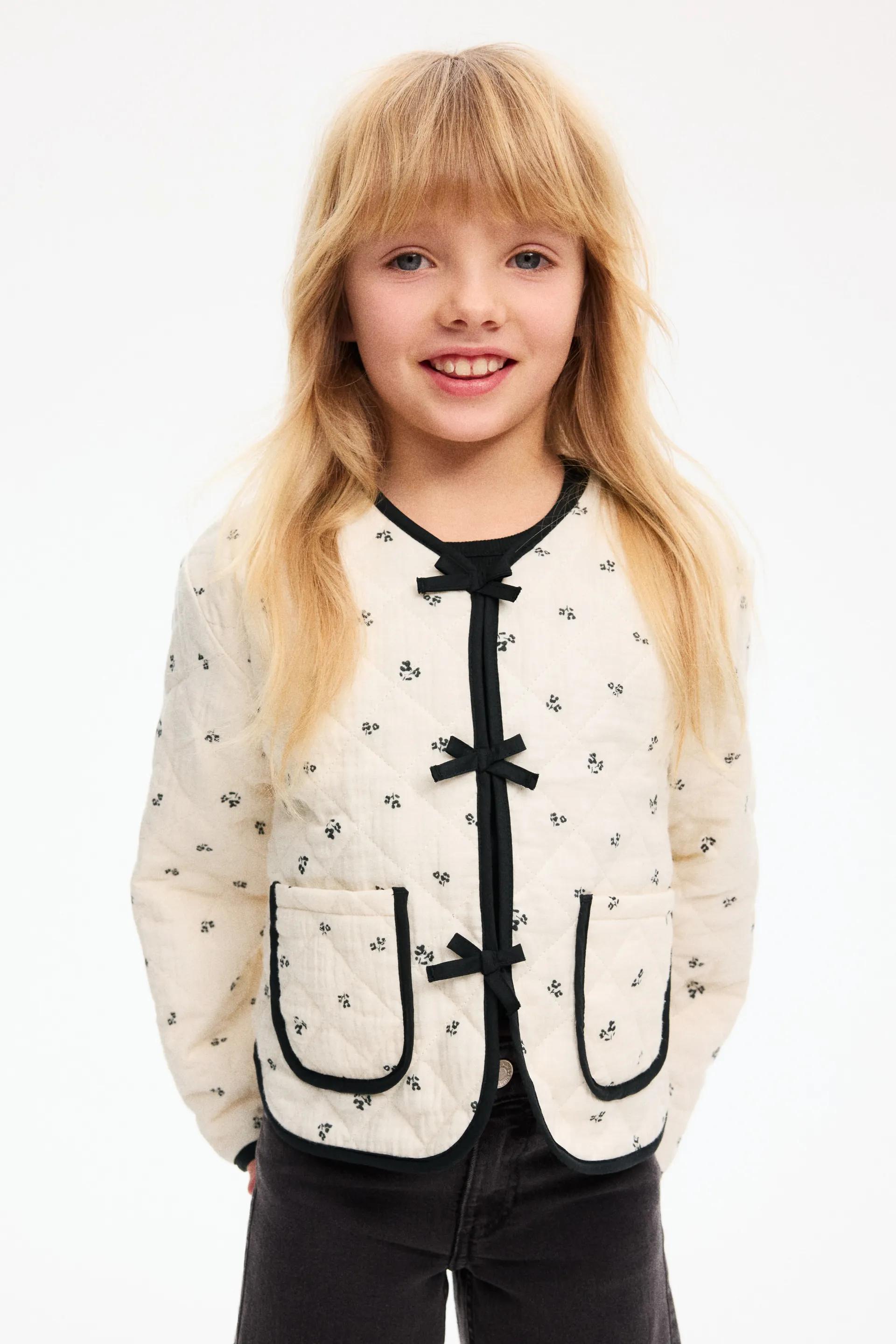 Saco guateado estampado