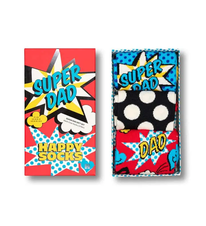 3-Pack Super Dad Socks Gift Set