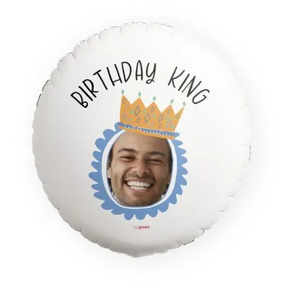Ballon | Birthday King | Foto aanpasbaar
