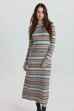 Vestido midi ondas
