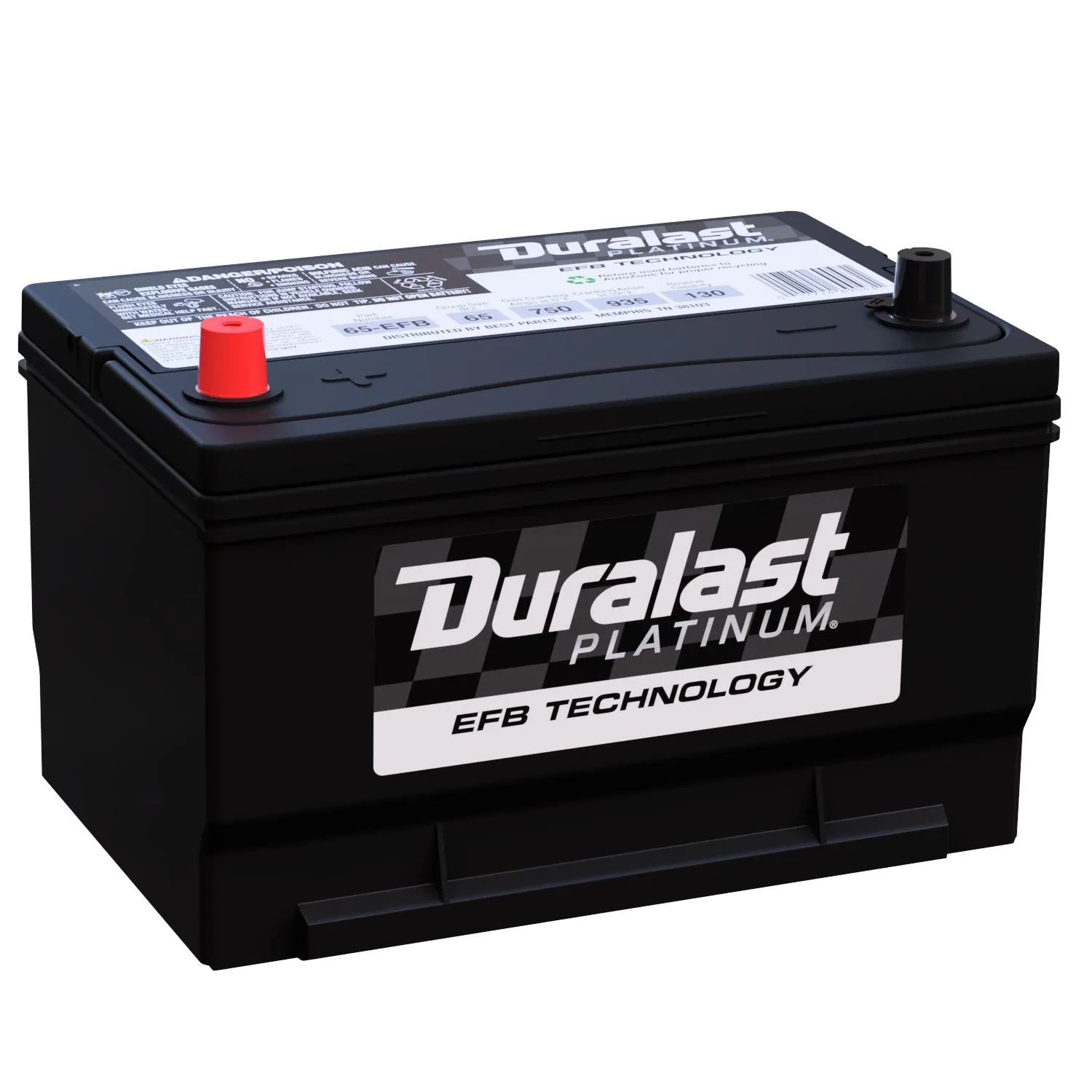 Duralast Platinum Group Size 65 EFB Battery 65-EFB