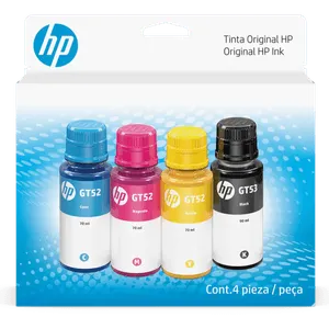Pack de 4 Botellas de Tinta HP GT53/GT52