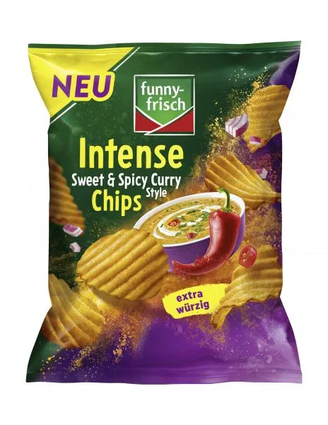 Funny Intense Chips Sweet & Spicy Curry Style