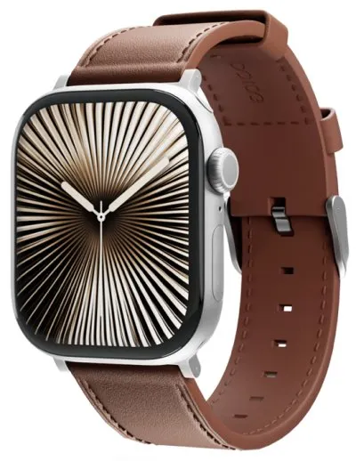 Řemínek Apple Watch Leather 42/44/45/46/49, hnědá