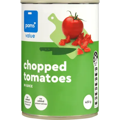 Pams Value Chopped Tomatoes in Juice