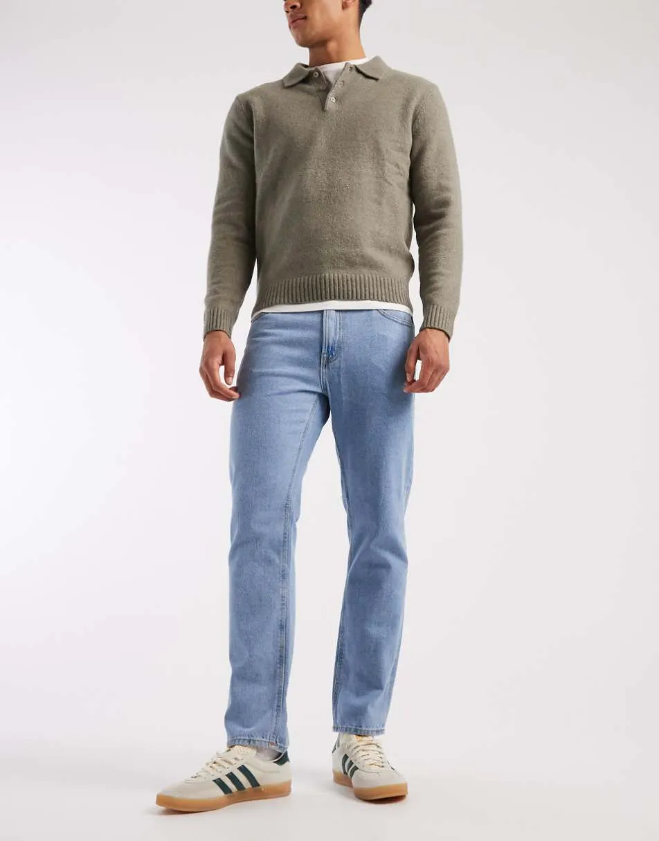 JJ Rebel Noah straight jeans in light blue