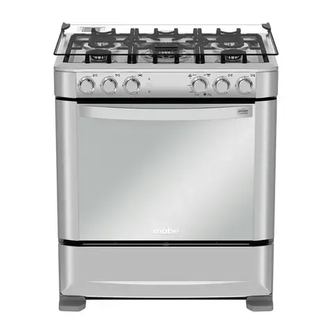 Cocina de Pie a Gas 5 Hornillas Mabe CMP7640FX0 Inox