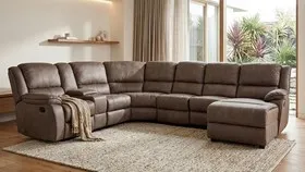 Corner Recliner Suite with Right Hand Chaise