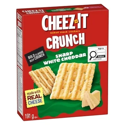 Crunch, Sharp White Cheddar, Baked Snack Crackers