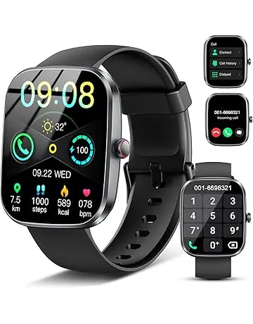 Smart Watch(Answer/Make Call), 1.91" Smartwatch for Men Women, 2026 Fitness Watch with 110+ Sport Modes, Fitness Activity Tracke with Pedometer/Sleep Monitor/Heart Rate/IP68 Waterproof,for Android iOS