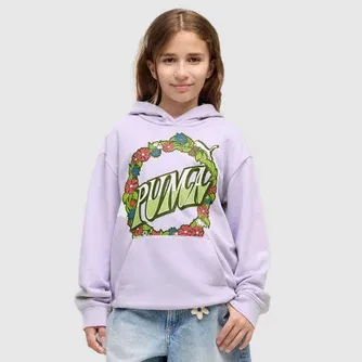 Puma Girls MID90s Relaxed Graphic Hoody