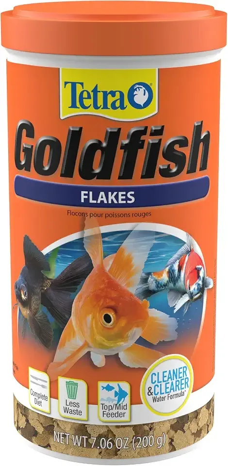 Tetra Goldfish Flakes Fish Food, 7.06 oz | Nutritionally Balanced Daily Diet for Goldfish and Small Koi, Color-Enhancing, Highly Digestible, Clean & Clear Water Formula