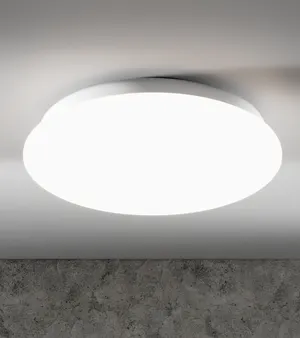 Plafón LED redondo blanco pantalla acrílica INSPIRE Moon 1450 lm blanco neutro (4000K) ø25 cm IP21