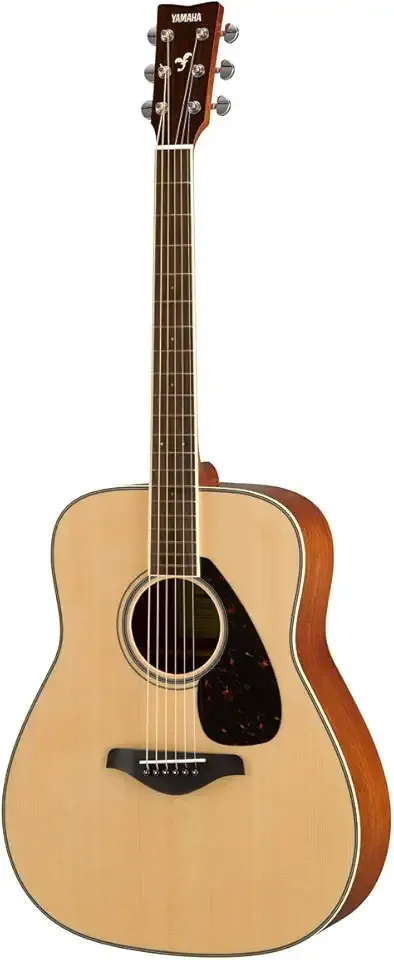 Yamaha FG820 Solid Top Acoustic Guitar, Natural, Dreadnought
