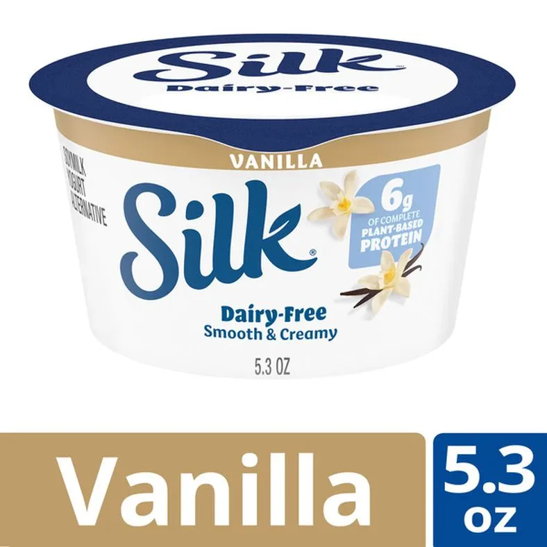Silk Plant Based Soy Milk Yogurt Alternative, Vanilla, 5.3 oz