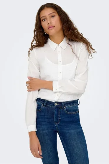 Camisa glitter manga larga