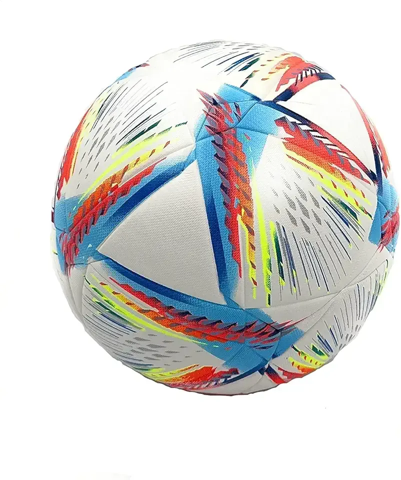 World Cup Quality League Quality Soccer Ball Thermally Bonded Match Ball Seamless Stitching- Official Match Weight- Professional Grade Leather- Pelota de Futbol