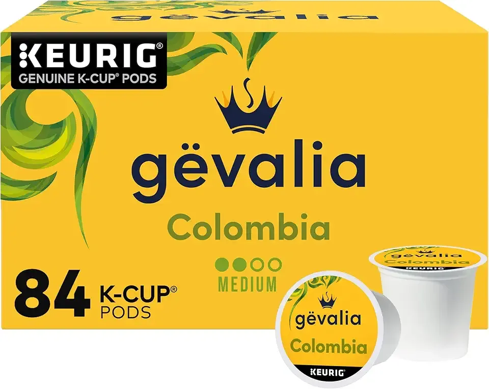 Gevalia Colombia K-Cup Coffee Pods, for a Keto and Low Carb Lifestyle, 84 ct Box
