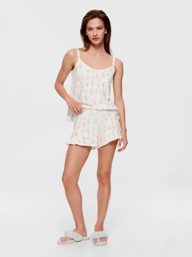 Sweet Floral Mini Frill Short