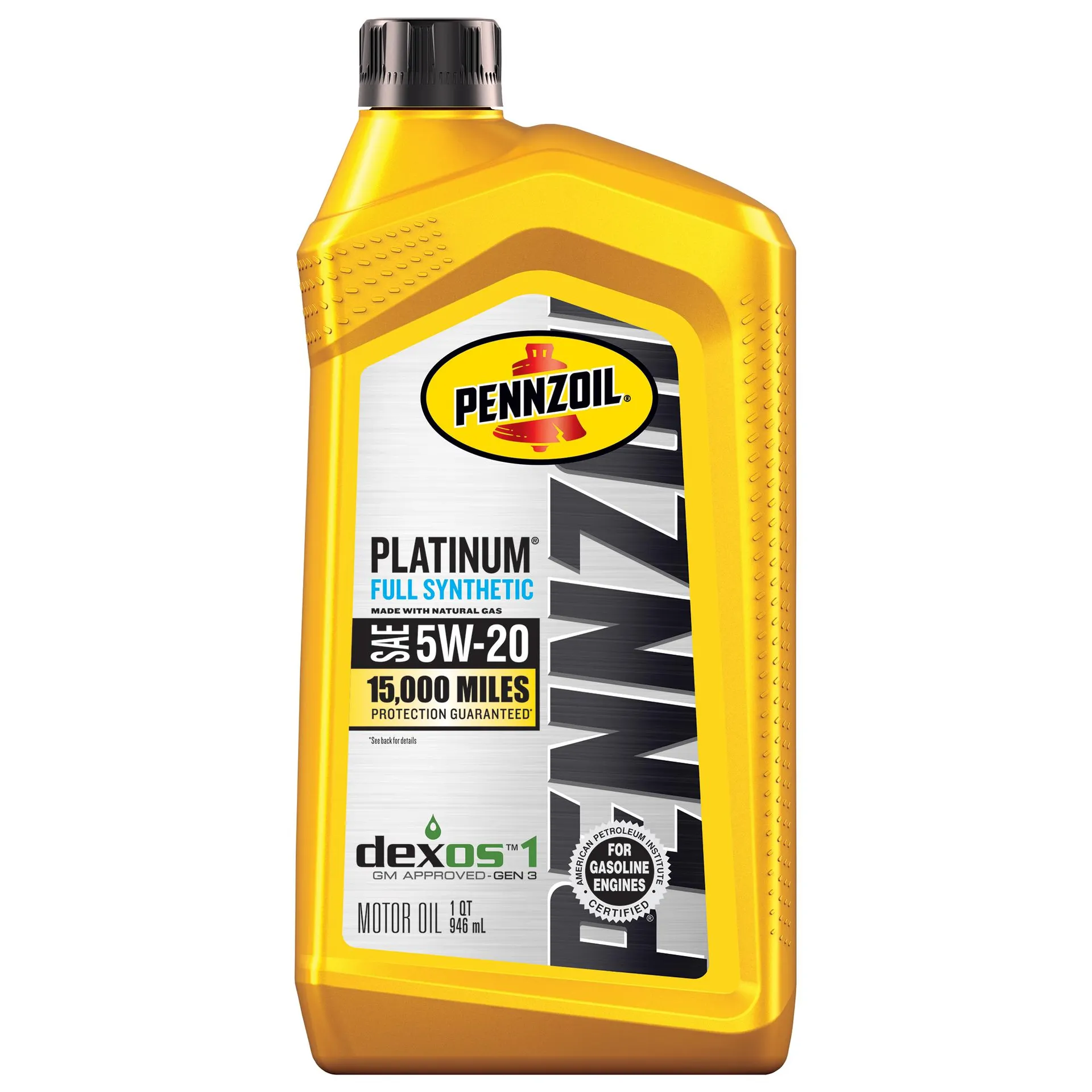 Pennzoil Platinum Full Synthetic 5W-20 Motor Oil 1 Quart