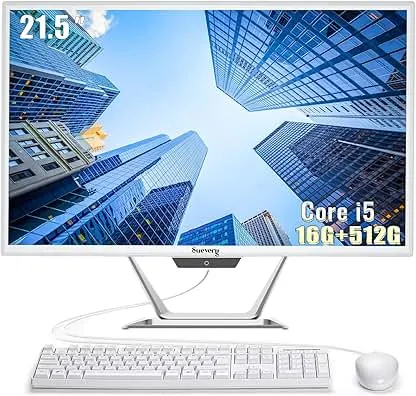 suevery All-in-One PC 21.5 AIO Desktop Computer Core I5, 5…