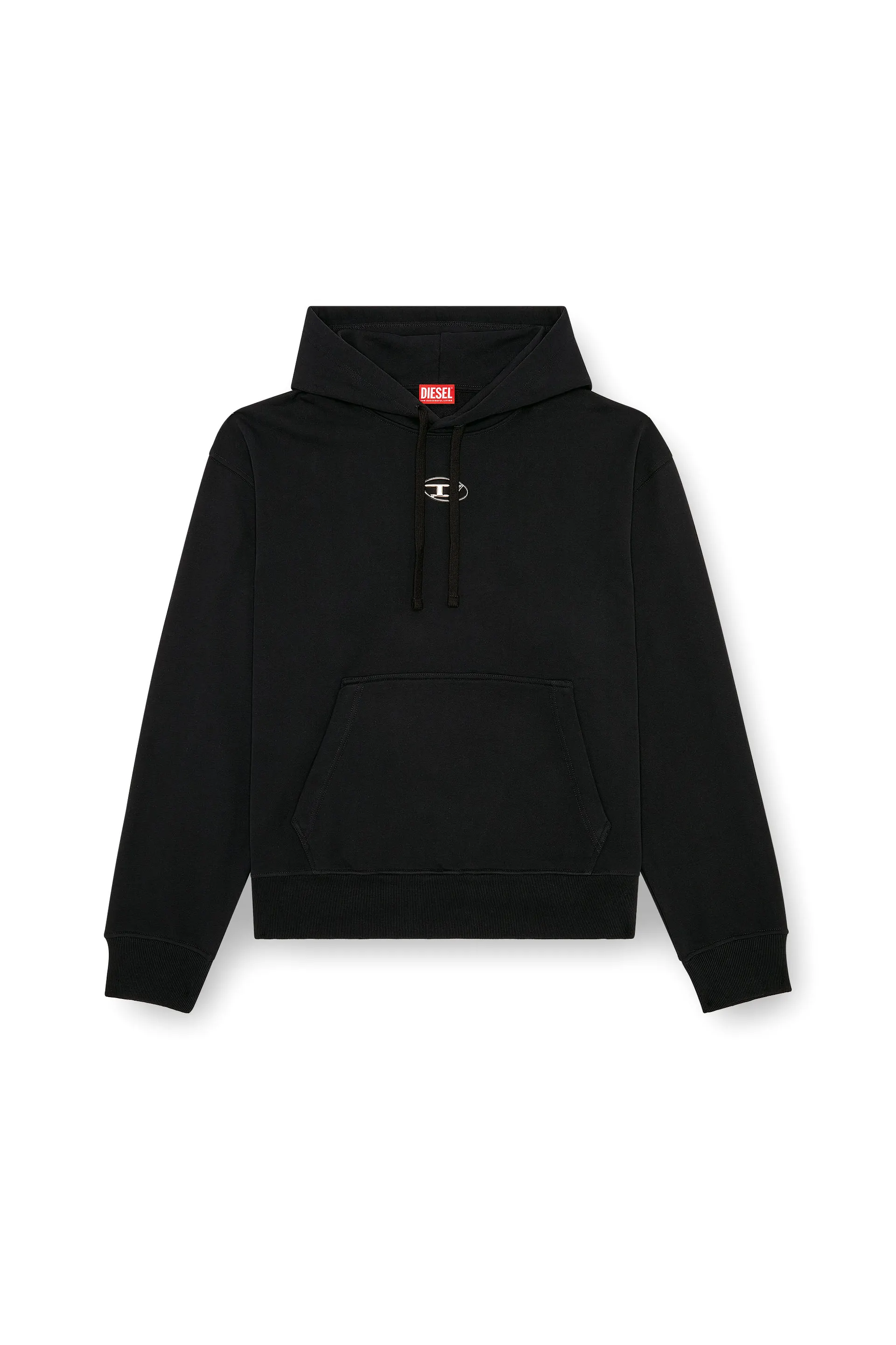 Oversized hoodie with metallic logo