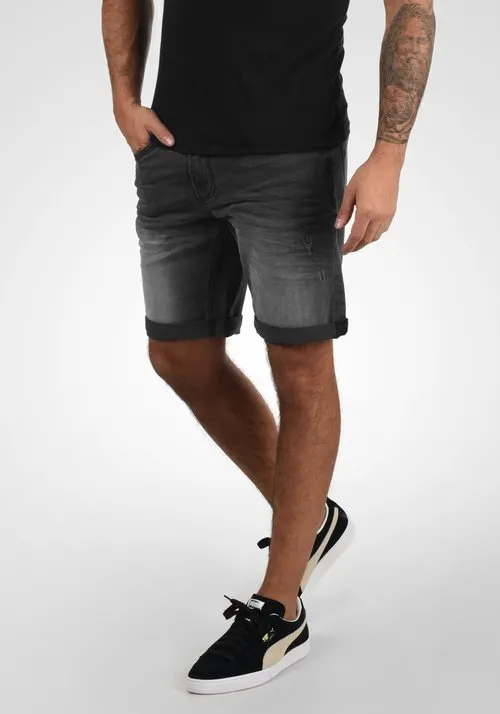 BHGRILITSCH - Jeansshorts - black