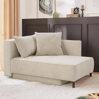 Bedcanapé YODA 1,5zit B149 Chenille Beige