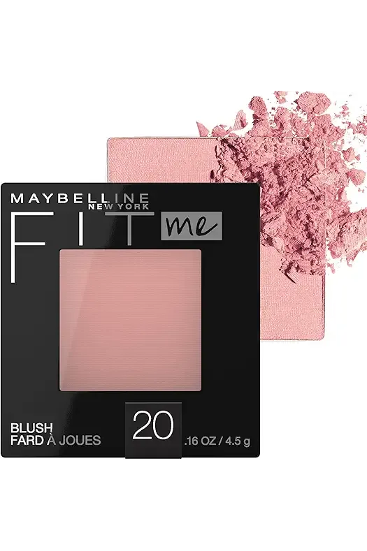 Fit Me Powder Blush, Lightweight, Smooth, Blendable, Long-lasting All-Day Face Enhancing Makeup Color, Mauve, 1 Count