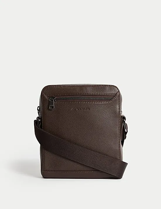 Leather Pebble Grain Cross Body Bag