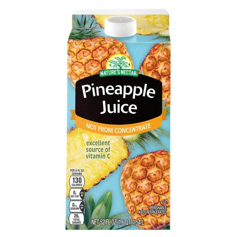 Nature's Nectar Not From Concentrate Pineapple Juice