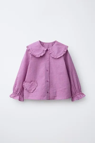 STRIPED SHIRT WITH HEART