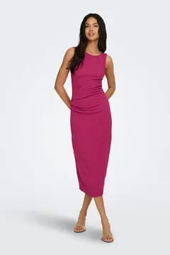 Vestido midi textura